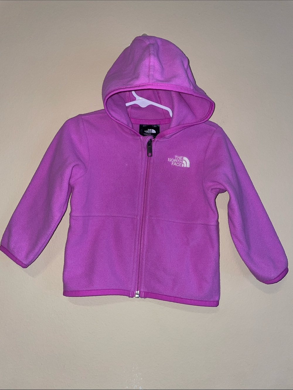 The North Face Baby Girls’ Purple Fleece Fall Winter Zip-Up Jacket Sz 12-18 M